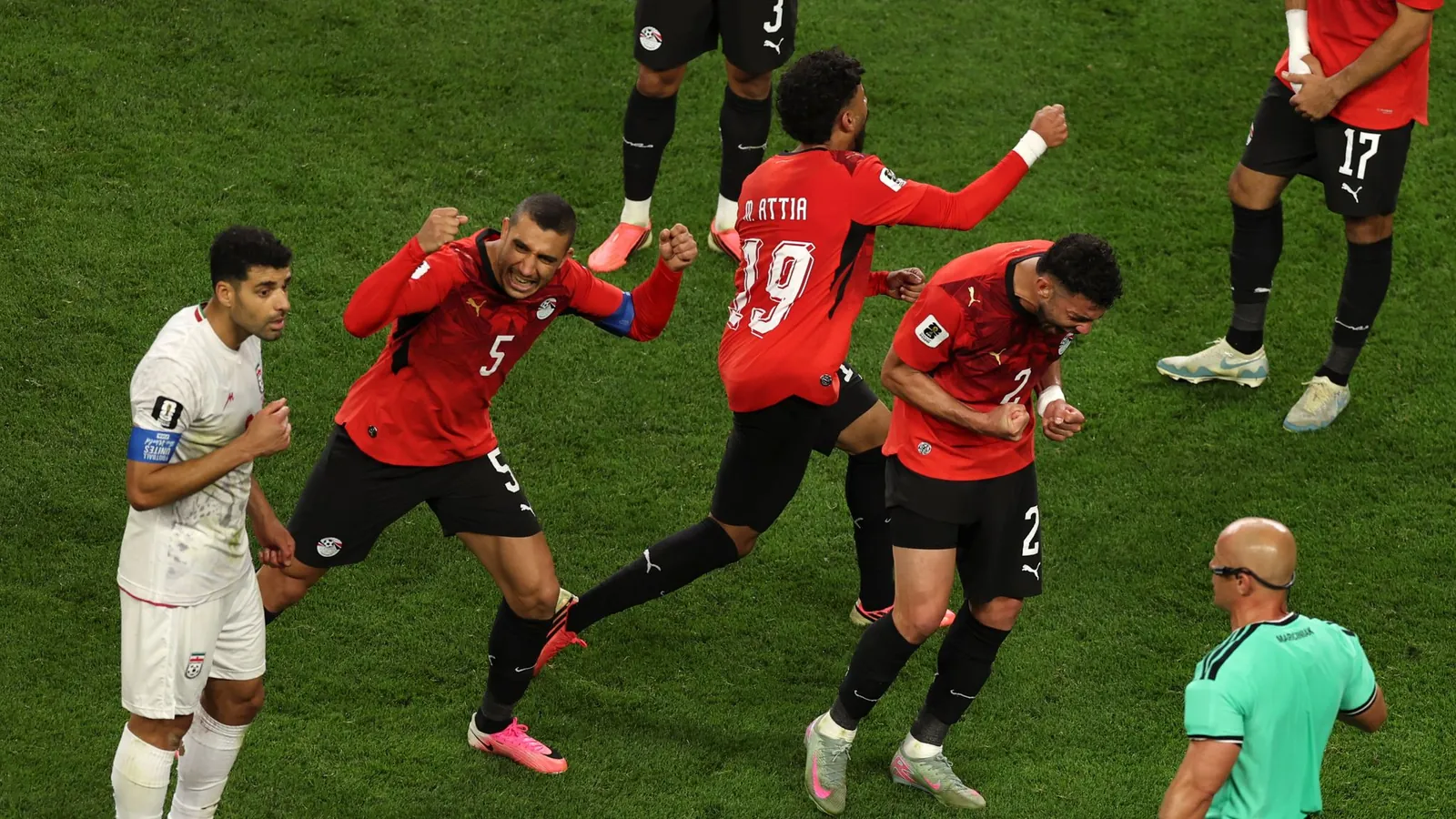 Egypt celebrate as Iran's late goal is ruled out by VAR