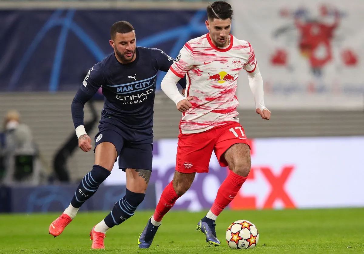 Dominik Szoboszlai pictured in his RB Leipzig days before signing for Liverpool