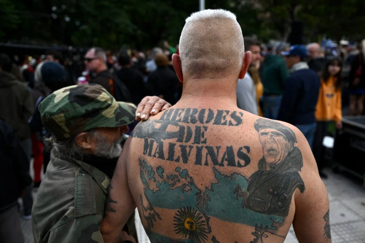 ‘Malvinas are Argentinian’: World Cup holders celebrate win over England with Falklands banner